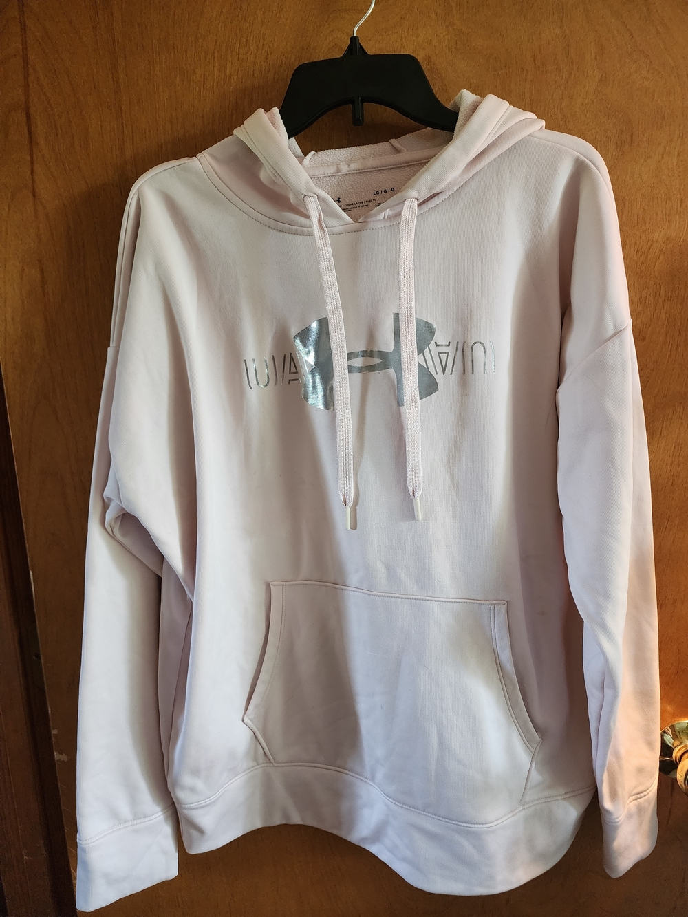 Under Armour Light Pink Hooded Pullover Sweatshirt